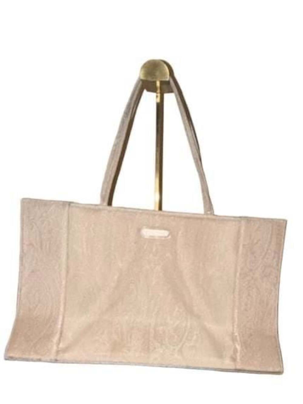 Etro Beige Paisley Jacquard Shoulder Tote Bag